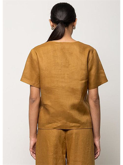 Blusa in lino con scollo a V KAOS | SPJNT003/2016